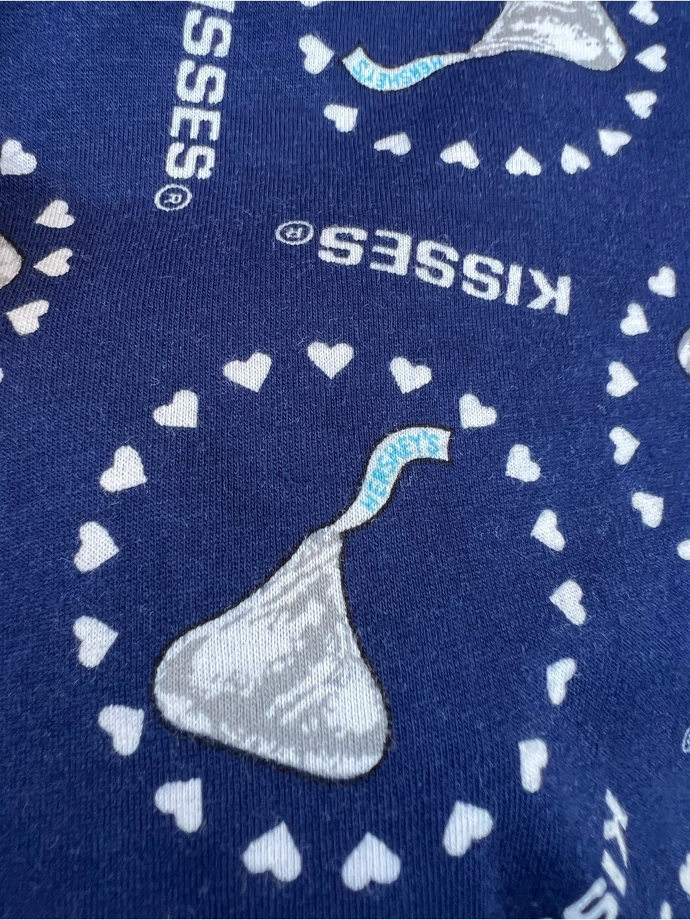 Vintage 2002 Hershey’s Kisses Navy Blue Lounge PJ Pants Mens Small